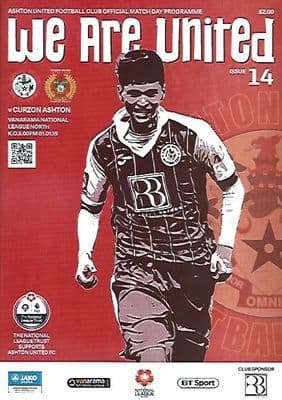 Ashton United v Curzon Ashton 1st January 2019 Official Matchday Programme