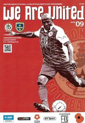 Ashton United v Guiseley Official Matchday Programme 2018/2019 - 6th November 2018