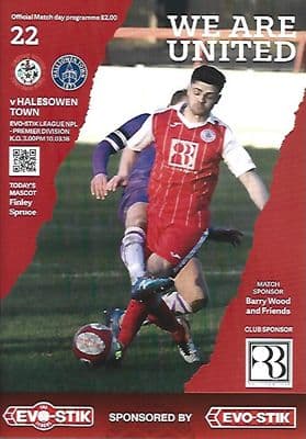 Ashton United v Halesowen Town 10th March 2018 Official Matchday Programme 2017/18