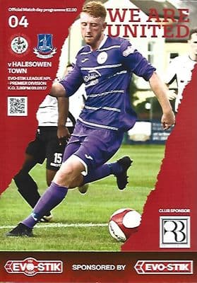 Ashton United v Halesowen Town Programme 9th September 2017