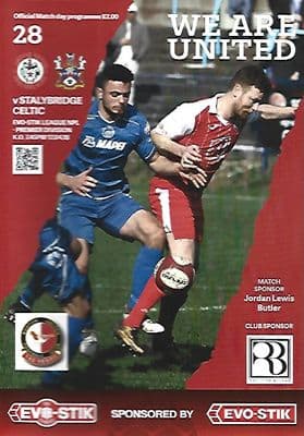 Ashton United v Stalybridge Celtic Official Matchday Programme 2017/18 17th April 2018