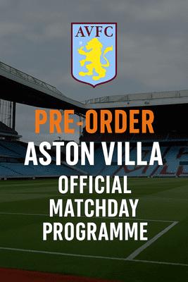 Aston Villa v Sunderland Official Matchday Programme 2025/26 - PRE-ORDER
