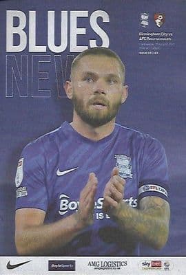Birmingham City v Bournemouth Sky Bet Championship Matchday Programme 2021/2022 - 18th August 2021