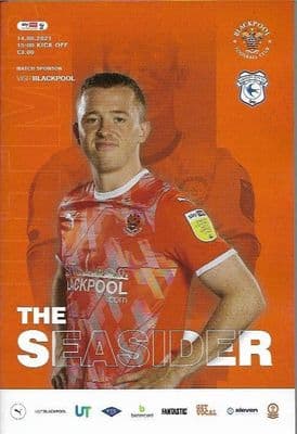 Blackpool v Cardiff City Official Matchday Programme 2021/2022 - 14th August 2021
