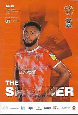 Blackpool v Coventry City Official Matchday Programme 2021/2022 - 17th August 2021