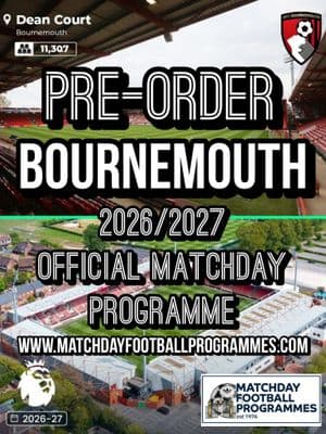 Bournemouth v Everton Official Matchday Programme 2026/27 - PRE-ORDER