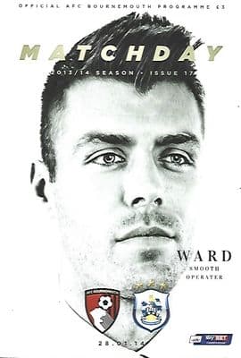 Bournemouth v Huddersfield 28th January 2014 Official Matchday Programme 2013/2014
