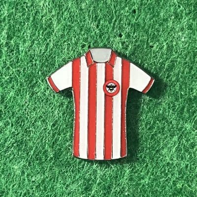 Brentford Home Kit Pin Badge