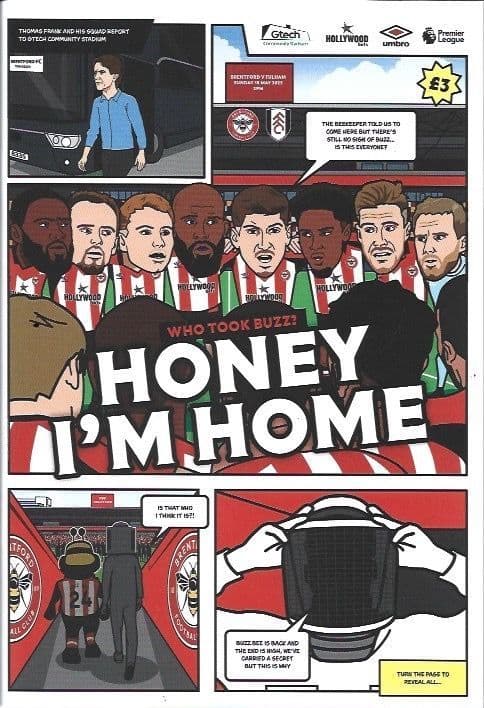 Brentford v Fulham Official Matchday Programme + Comic Book 2024/25 - 18th. May 2025