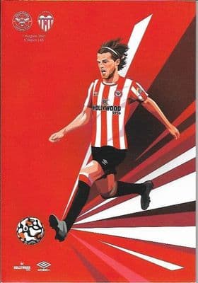 Brentford v Valencia Pre-Season Friendly Official Matchday Programme 2021/2022 - 7th August 2021