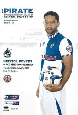 Bristol Rovers v Accrington Stanley 28th January 2014 Official Matchday Programme 2013/2014