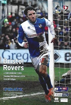 Bristol Rovers v Cheltenham Town 11th February 2014 Official Matchday Programme 2013/2014
