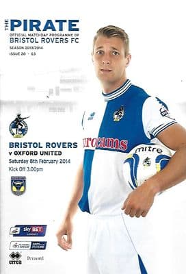 Bristol Rovers v Oxford 8th February 2014 Official Matchday Programme 2013/2014