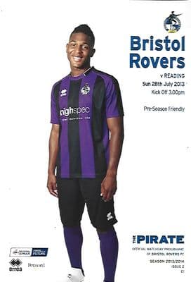 Bristol Rovers v Reading 28th July 2013 Official Matchday Programme 2013/2014