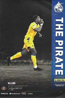 Bristol Rovers v Sunderland 23rd February 2019 Official Match Programme