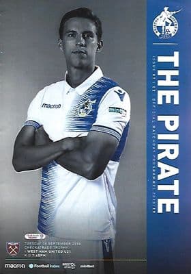 Bristol Rovers v West Ham U21's Checkatrade Matchday Programme 2018/2019 - 18th September 2018