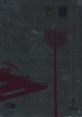 Burnley v Istanbul Basaksehir 16th August 2018 UEL Official Matchday Programme 2018/2019