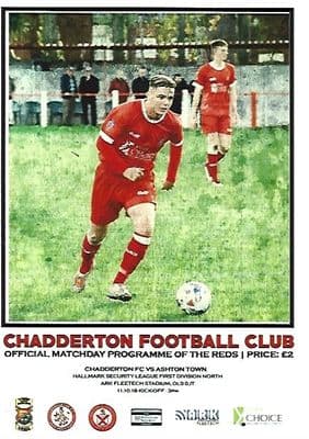 Chadderton v Ashton Town 11th October 2018 Official Matchday Programme 2018/2019