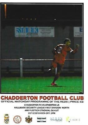 Chadderton v Atherton LR 22nd December 2018 Official Matchday Programme 2018/2019
