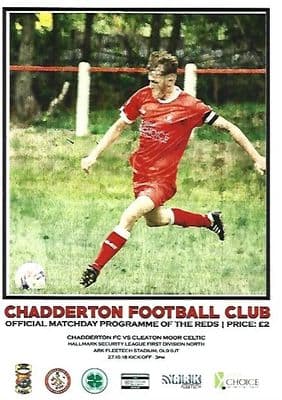Chadderton v Cleaton Moor Celtic 27th October 2018 Official Matchday Programme 2018/2019