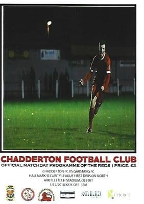 Chadderton v Garstang 1st December 2018 Official Matchday Programme 2018/2019