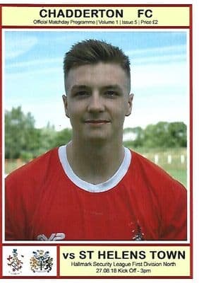 Chadderton v ST Helens 27th August 2018 Official Matchday Programme 2018/2019