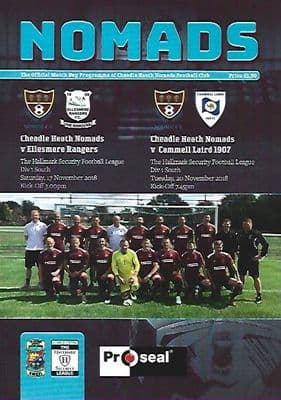 Cheadle Heath Nomads v Ellesmere & Cammell Laird Nov 2018 Official Matchday Programme 2018/2019
