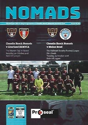 Cheadle Heath Nomads v Litherland & Maine Road OCtober 2018 Official Matchday Programme 2018/2019