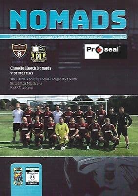 Cheadle Heath Nomads v ST Martins 23rd March 2019 Official Matchday Programme 2018/2019