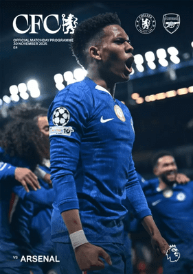 Chelsea v Arsenal Official Matchday Programme 2025/26 - PRE-ORDER