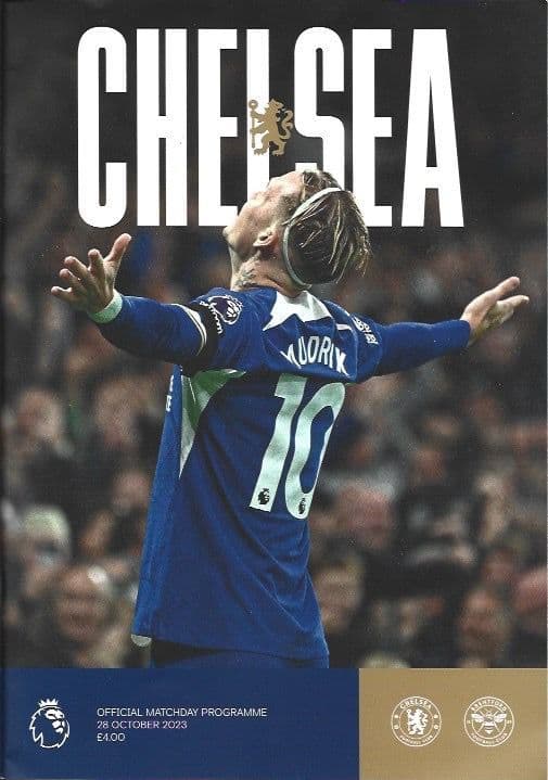 Chelsea v Brentford Official Premier League Matchday Programme 23/24