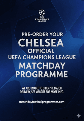 Chelsea v Pafos Official UCL Matchday Programme 2025/26 - PRE-ORDER