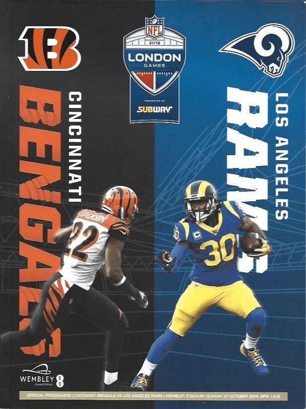 Cincinnati Bengals v Los Angeles Rams 27th October 2019 Official