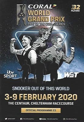 Coral World Grand Prix 3rd - 9th Feb 2020 @ Cheltenham Racecourse Official Programme