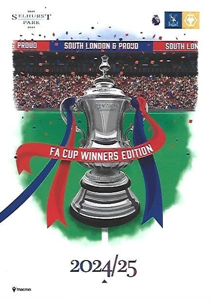 Crystal Palace v Wolverhampton Wanderers Official Matchday Programme 2024/25 - 20th May 2025