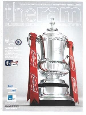Derby County v Chelsea 5th January 2014 FA Cup Official Matchday Programme 2013/2014