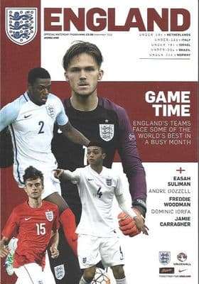 England U21's v Norway U21's & Others Programme September 2016