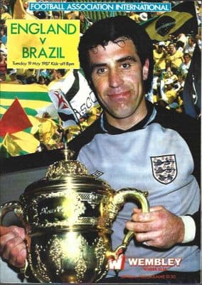 ENGLAND V BRAZIL 19th MAY 1987 Programme