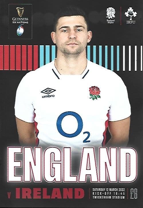 England v Ireland 12th March 2022 Official Six Nations 2022 Matchday ...