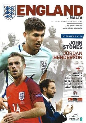 England v Malta FIFA World Cup Qualifying Programme 8th October 2016