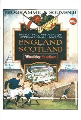 England v Scotland Official Matchday Programme - 23rd May 1981