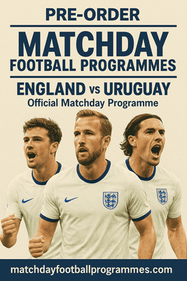 England v Uruguay World Cup Warm Up  Official Matchday Programme 2025/26 - PRE-ORDER