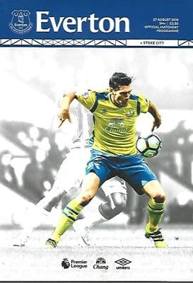 Everton v Stoke City Premier League 2016/2017 Programme 27th August 2016