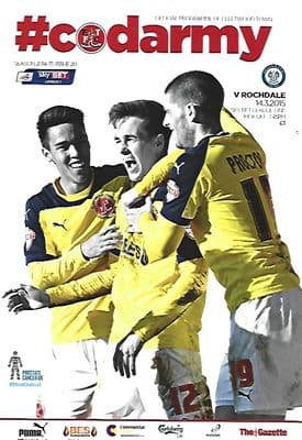 Fleetwood v Rochdale 14th March 2015 Official Matchday Programme