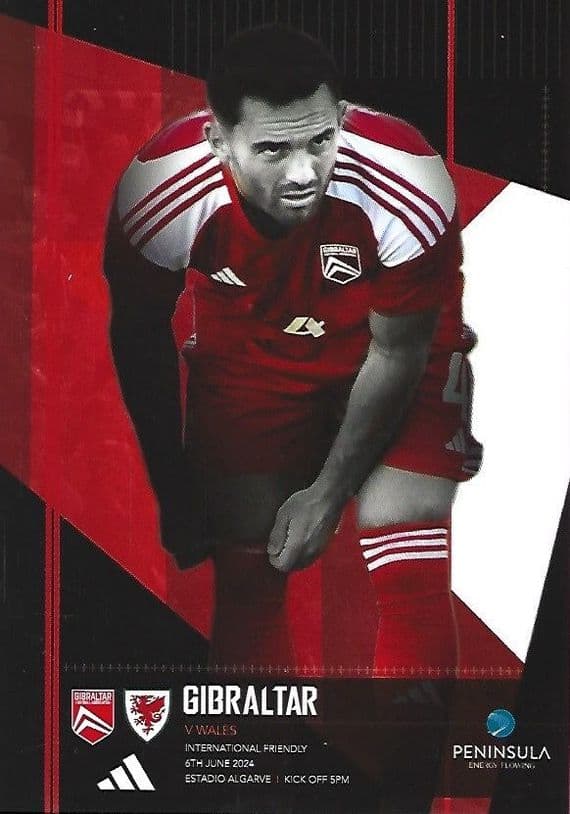 Gibraltar v Wales International Friendly PDF Printed Matchday Programme 23/24 - 6th June 2024