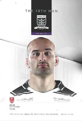 Hull FC v Hull KR 2nd April 2015 Official Matchday Programme