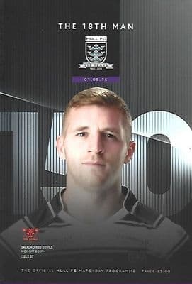 Hull FC v Salford Red Devils 1st May 2015 Official Matchday Programme