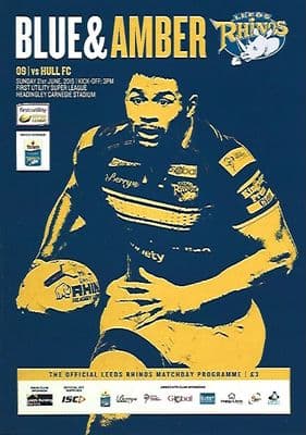Leeds Rhinos v Hull FC 21st June 2015 Official Matchday Programme