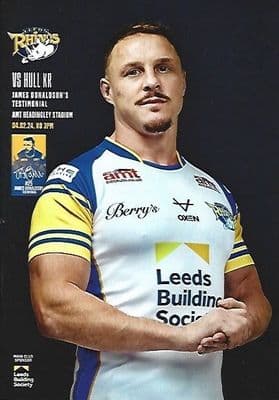 Leeds Rhinos v Hull KR (James Donaldson Testimonial) Official Matchday Programme - 4th February 2024