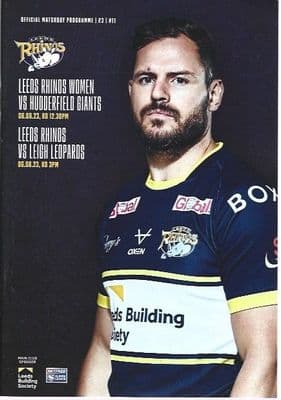 Leeds Rhinos v Leigh Leopards Official Matchday Programme - 6th August 2023